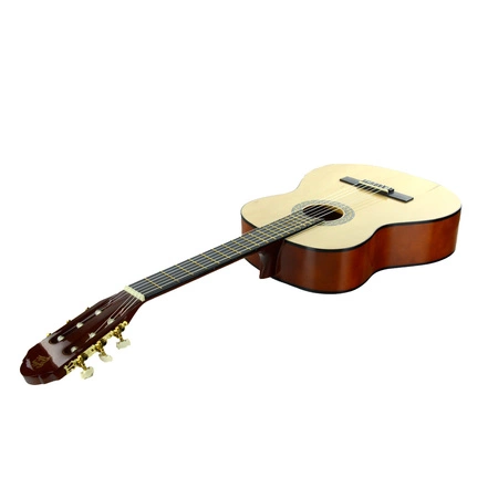 Zestaw: Gitara klasyczna 4/4 39" kolor naturalny GKS39NAT Golden Guitar+ pokrowiec tuner struny kostki