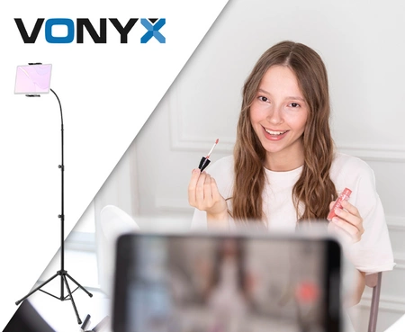 Składany statyw podłogowy z uchwytem na tablet S10TH Vonyx