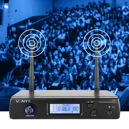 Zestaw mikrofonowy bezprzewodowy UHF Vonyx WM61