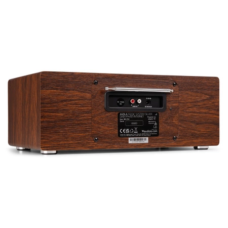 Radioodtwarzacz Avola CD/BT/DAB+/WIFI brązowo-biały Audizio