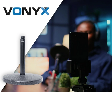 Krótki stand stołowy do mikrofonów Vonyx
