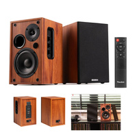 Zestaw aktywnych głośników półkowych KS02 80W BT brązowe Audizio