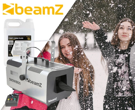 Zestaw: Wytwornica śniegu 1800W SNOW1800+ płyn do śniegu 5l