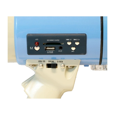 Mocny MEGAFON z USB/SD i Syreną - MEGA60USB