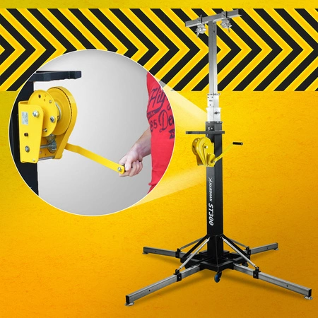 Wieża sceniczna statyw z wyciągarką 2m-6m udźwig 300kg ST300 HARDMAN