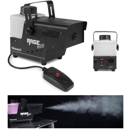Zestaw imprezowy: Wytwornica dymu Rage 600I+ płyn do dymu 1l+ reflektor ultrafioletymu + reflektor ultrafiolet