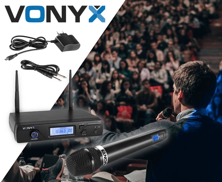 Zestaw mikrofonowy bezprzewodowy UHF Vonyx WM61