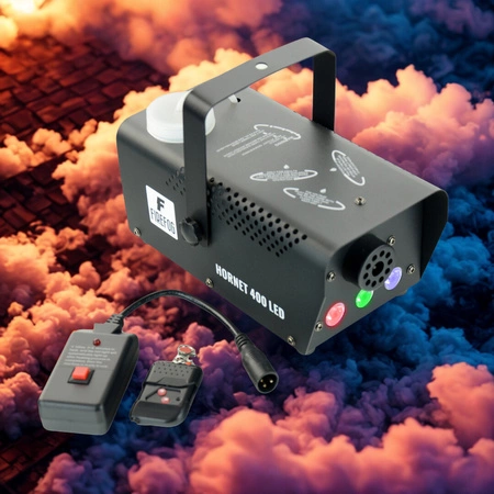 Wytwornica dymu z efektem LED 400W Hornet 400LED 2 piloty Firefog