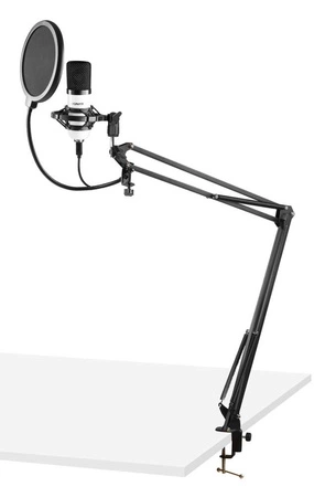 Zestaw mikrofonowy studyjny CMS300W USB biały