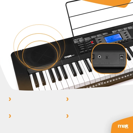 Keyboard MIDI 61 podświetlanych klawiszy Rhapsody61L Max