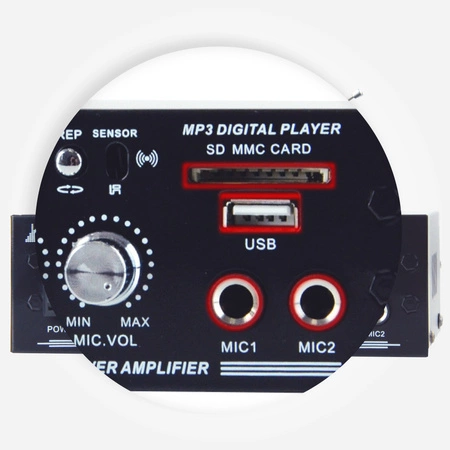 Wzmacniacz karaoke 2x 25W Party Light&Sound PLS1250USB-RC