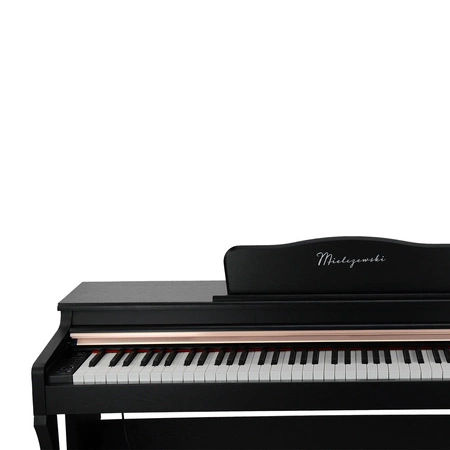 Pianino cyfrowe ze statywem 88 dynamicznych klawiszy NOCTURNO czarne Mielczewski