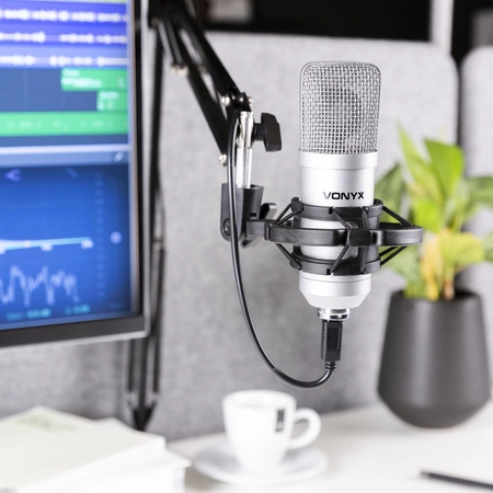 Zestaw mikrofonowy studyjny CMS300S tytan USB