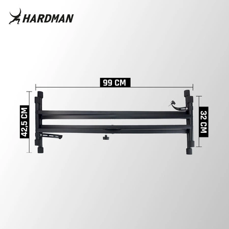 Podwójny statyw pod keyboard 32-97cm HR-DBKS2 Hardman