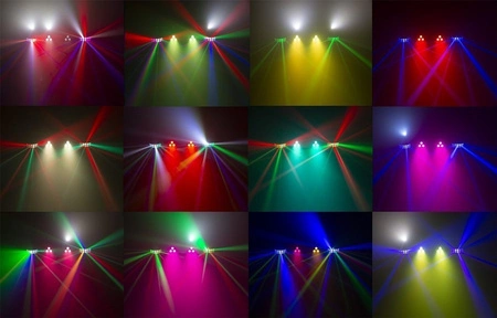 Zestaw oświetleniowy LED 2x Derby 2x Par Stroboskop BeamZ SHOWBAR