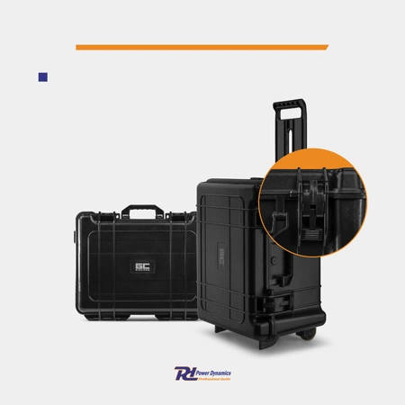 Uniwersalna walizka transportowa case GIGCase34T - IP67 - kolor czarny Power Dynamics -
