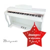 Pianino cyfrowe ze statywem 88 dynamicznych klawiszy NOCTURNO białe Mielczewski