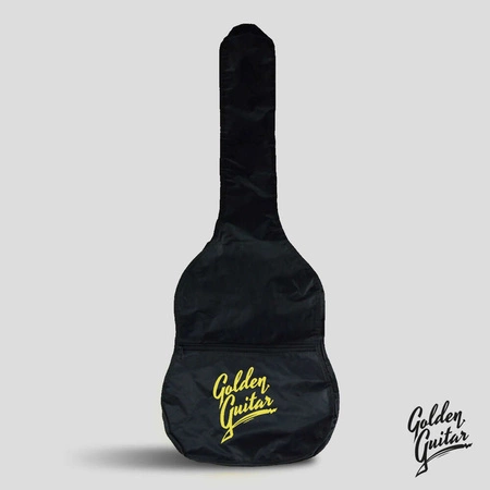 Zestaw: Gitara klasyczna naturalna 4/4 39" Golden Guitar+ pokrowiec tuner struny kostki+ 2x statyw+ podnóżek