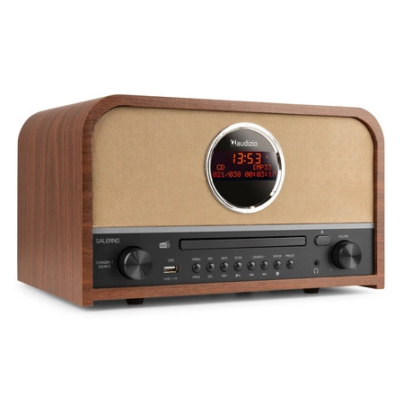 Radio DAB+/FM z odtwarzaczem CD Salerno Audizio
