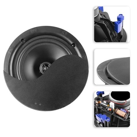 Niskoprofilowy głośnik sufitowy NCSS5B 2-drożny 5,25" czarny