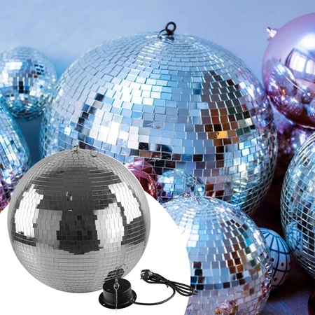 Zestaw: Kula lustrzana 50cm z napędem Firefog + Pinspot LED