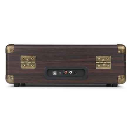 Gramofon w walizce z BT In/Out RP116DW Audizio ciemne drewno
