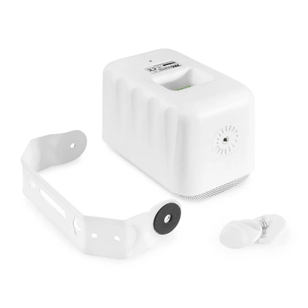 Zestaw białych głośników naściennych 8 x 3" BC30V z wzmacniaczem i mikrofonem konferencyjnym