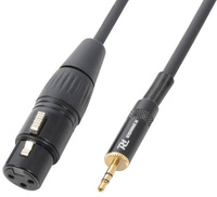 Kabel XLR żeński - mini Jack 3,5mm Stereo 0,5m Vonyx