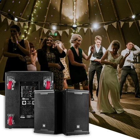 Zestaw nagłośnieniowy ComboSet 1500 15"subwoofer 2x kolumna 8" Power Dynamics