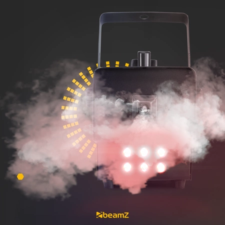 Zestaw: Wytwornica dymu LED 1000W Rage1000LED+ płyn do dymu 1L BeamZ