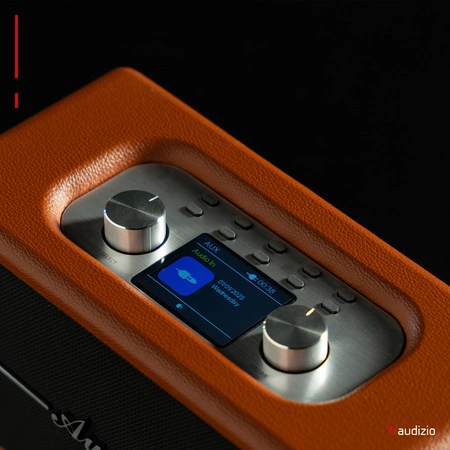 Radio retro DAB FM BT Tune60 Audizio brązowe