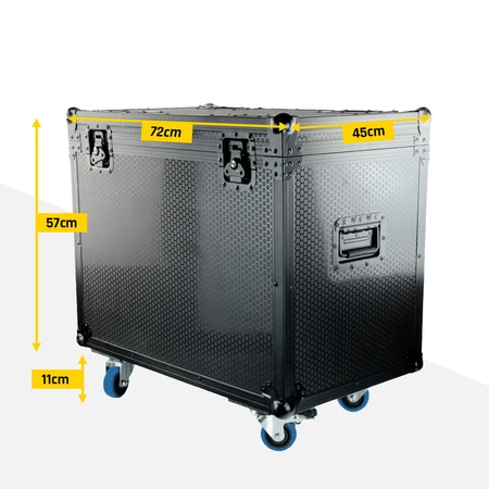 Case transportowy na dwie głowy ruchome oraz inny sprzęt oświetleniowy