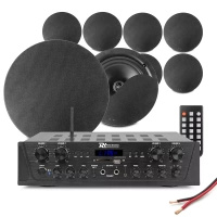 4 strefowy system multi room 8 x 8" NCSS8B z wzmacniaczem bluetooth