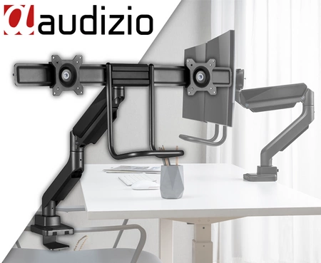 Podwójne ramię monitora MAD20F z uchwytem 17-32" Audizio