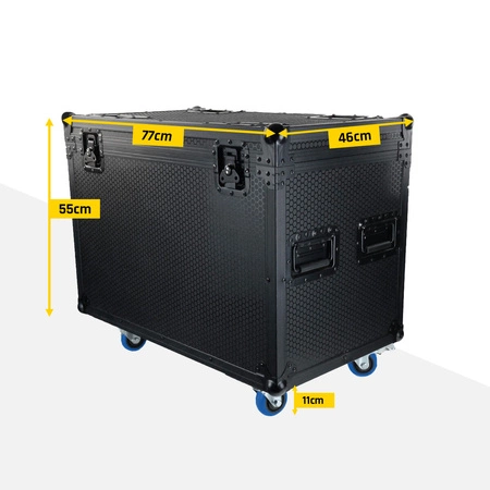 Case transportowy na cztery głowy ruchome LB200 oraz inny sprzęt oświetleniowy