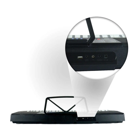 Zestaw: Keyboard 61 podświetlanych klawiszy+ statyw pod keyboard