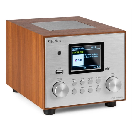 Radio Audizio Vieste DAB+ z subwooferem, srebrne