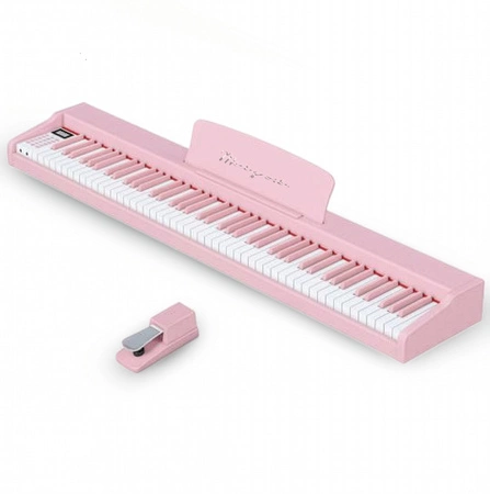Pianino cyfrowe dynamiczne TIENTO różowe Mielczewski