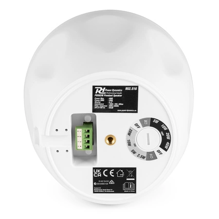 Głośnik wiszący 100V 6,5” biały PDS65W Power dynamics