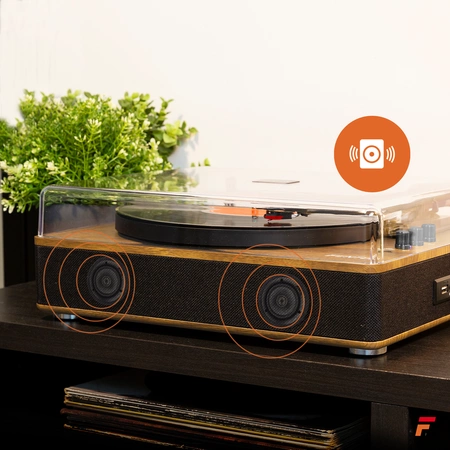 Gramofon RP162LW Fenton HQ BT jasne drewno