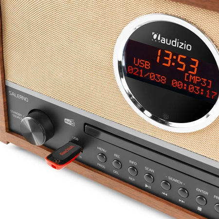 Radio DAB+/FM z odtwarzaczem CD Salerno Audizio