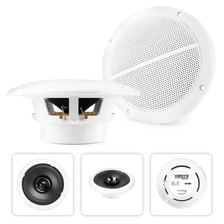 Głośniki sufitowe wodoodporne 2x 100W Vonyx MSV65