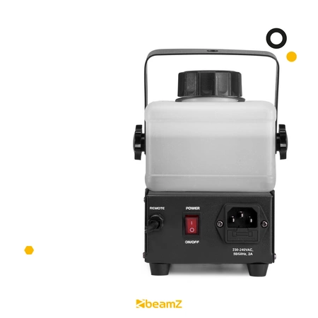 Zestaw: Wytwornica dymu 600W Rage600I+ płyn do dymu 1l Beamz