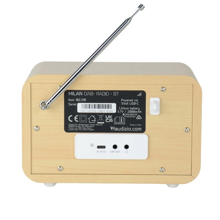 Radio Milan DAB radio z akumulatorem białe