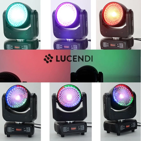 Głowa ruchoma 120W Retro RGBW 120W Wash Lucendi