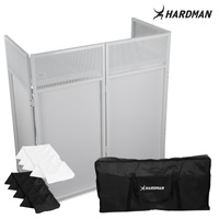 Stół parawan Stand DJ DTS3 biały Hardman pokrowiec/ lycra biała i czarna