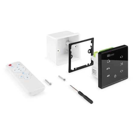 Wzmacniacz audio Powerline A50B do montażu ściennego BT czarny