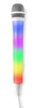 Mikrofon karaoke z oświetleniem LED RGB RGB KMD55W biały