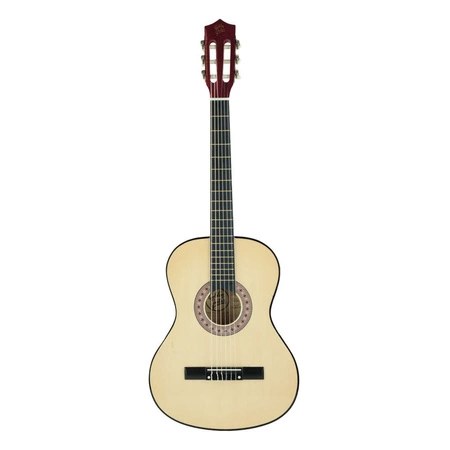 Zestaw: Gitara klasyczna 4/4 38" kolor naturalny GK38NAT Golden Guitar+ pokrowiec+ tuner+ struny+ kostki+ statyw podłogowy