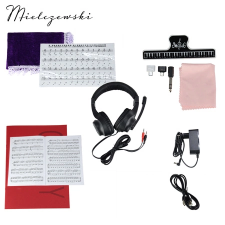 Pianino cyfrowe z mechanizmem młoteczkowym RHAPSODY czarne połysk Mielczewski